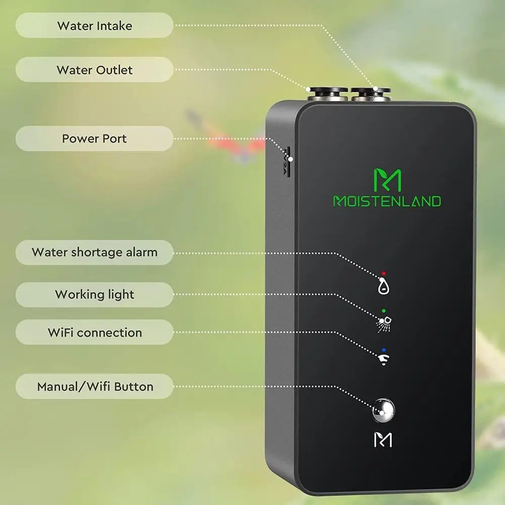 Reptile Mister for Terrariums with WiFi Control and Adjustable Nozzles