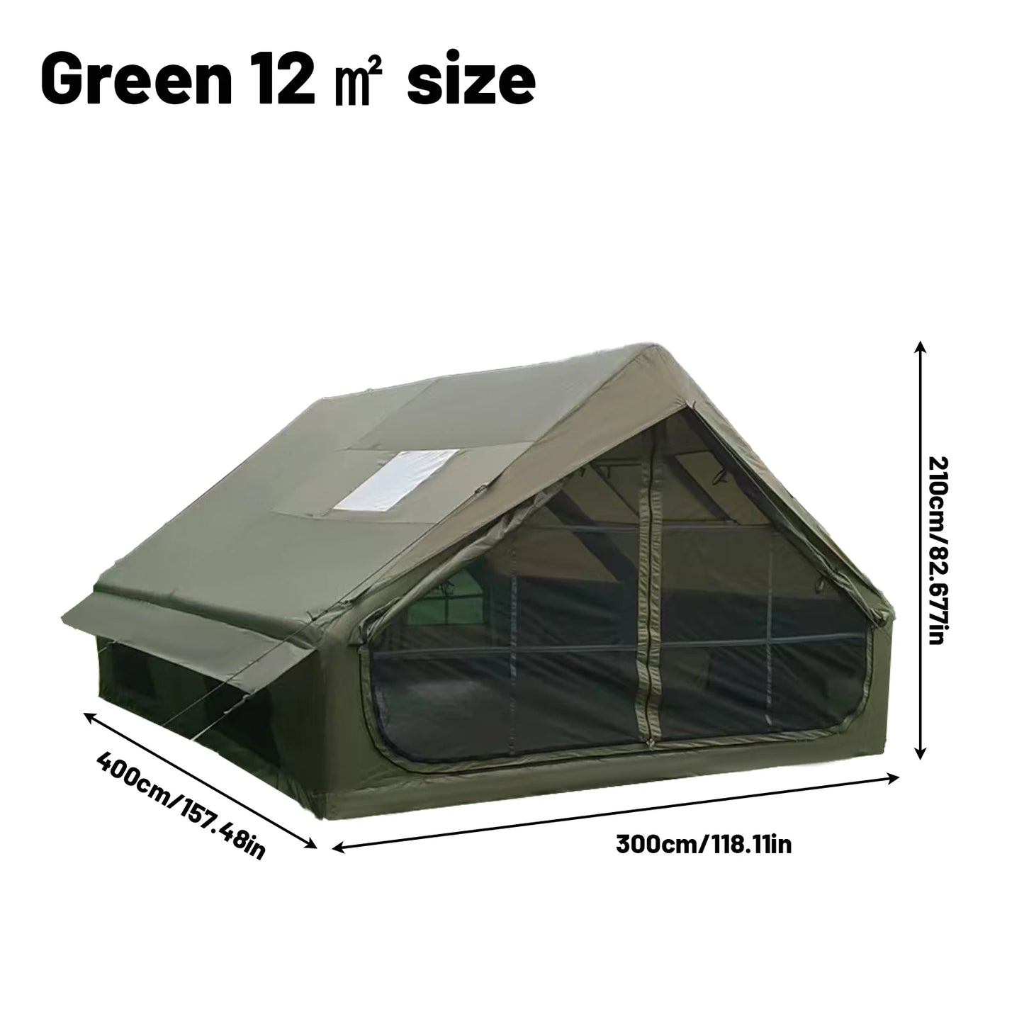 Pakicetus Inflatable Tent With Skylight Quick Setup Family Tent
