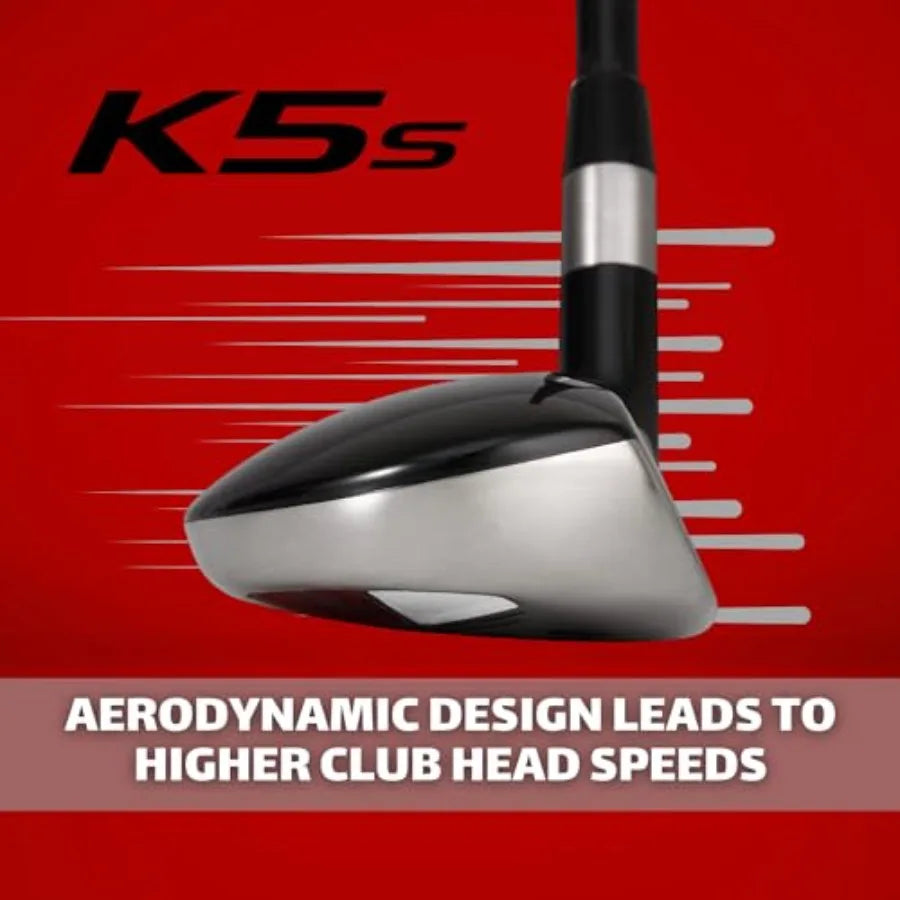 Senior Men Golf Hybrid Complete Set Right Handed Three To Nine PW Senior Flex