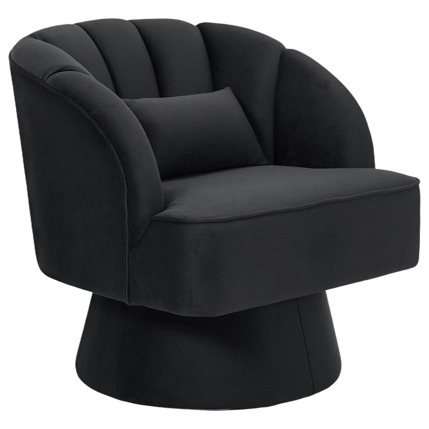 HiMISS Ultra Plush 360 Swivel Accent Chair Velvet Upholstery