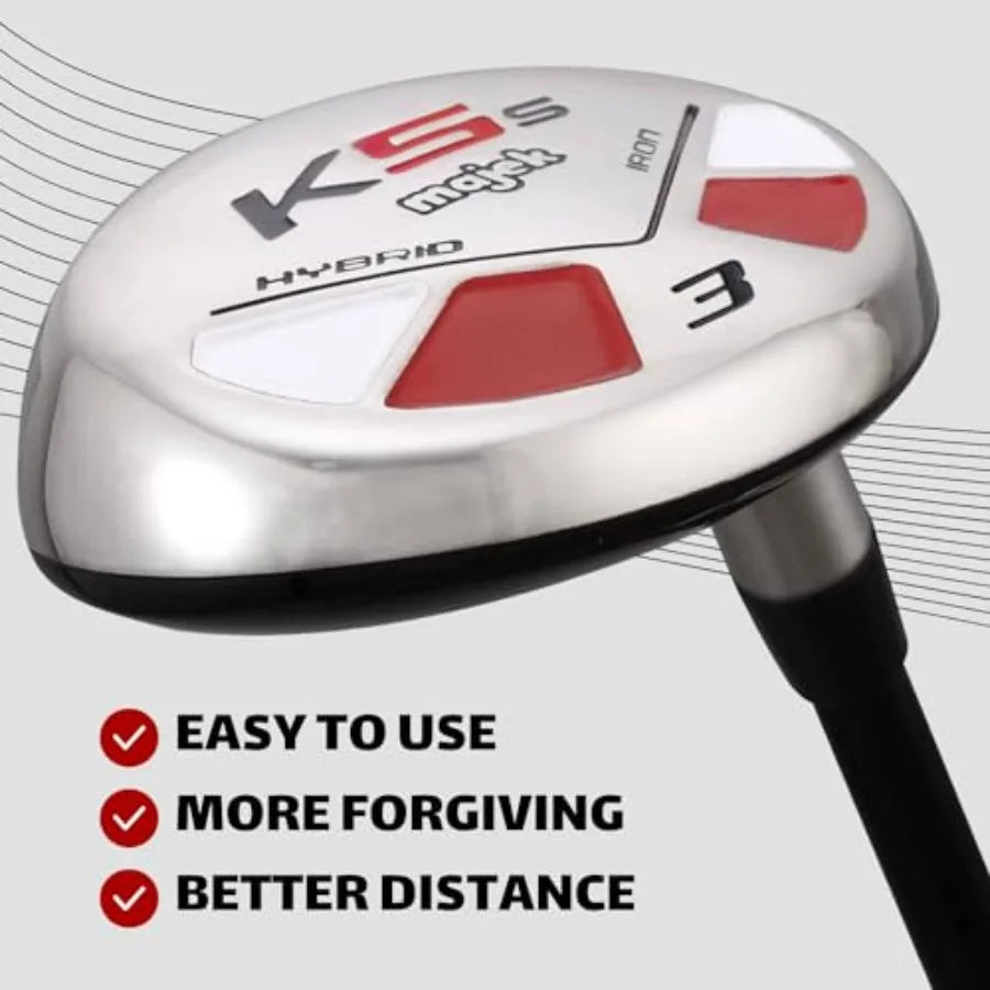 Senior Men Golf Hybrid Complete Set Right Handed Three To Nine PW Senior Flex