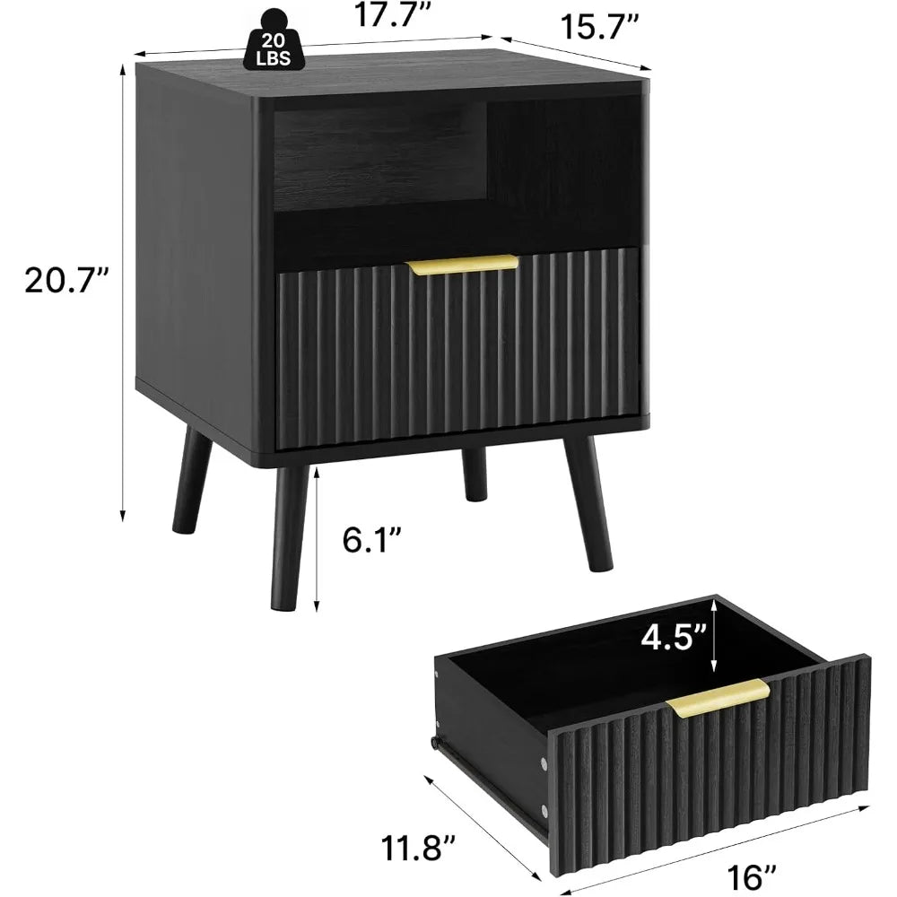MKDK Modern Bedroom Furniture Set Dresser And Nightstand