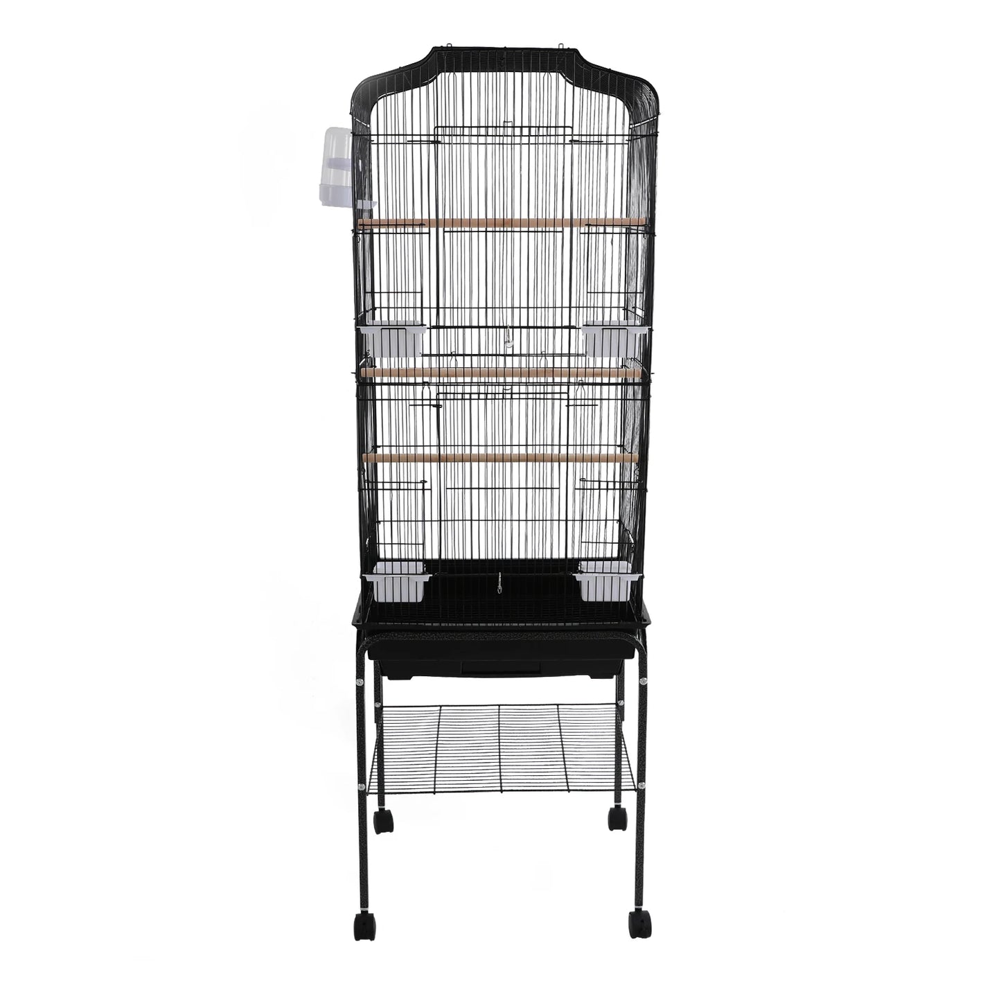 NONECN Large Bird Cage With Stand And Wheels For Parrots