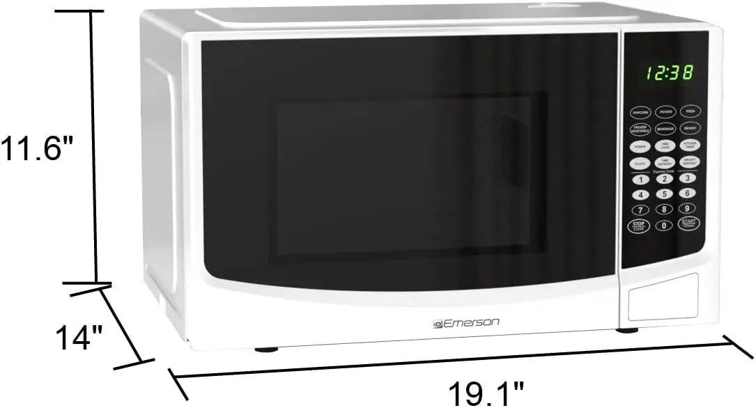 XMSJ Compact Countertop Microwave Oven With Touch Control LED Display