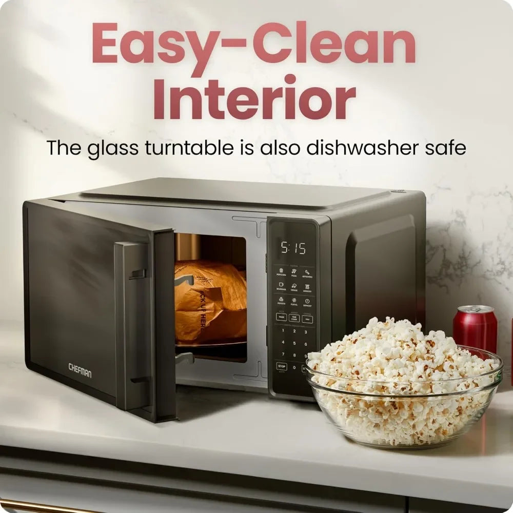 Chefman Countertop Microwave Oven 700 Watts With 10 Power Levels