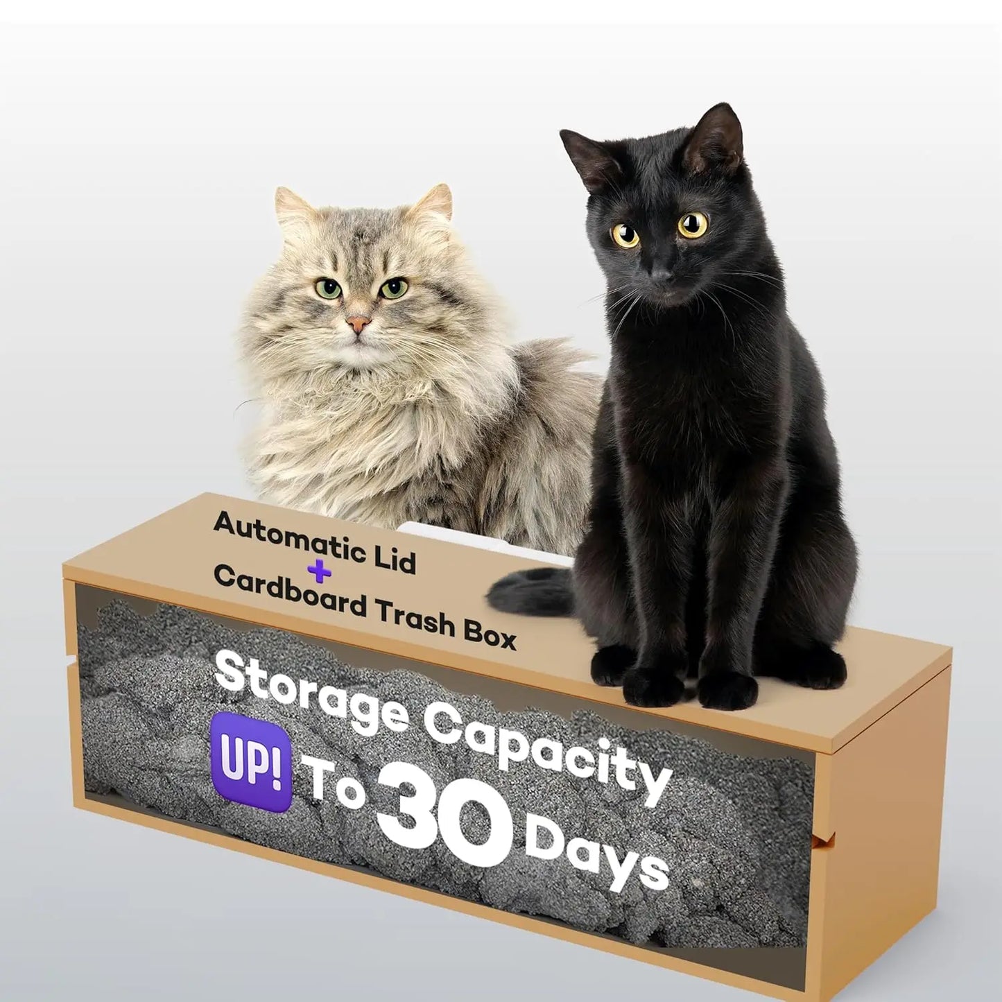 X5 Self Cleaning Cat Litter Box Open Top Split System