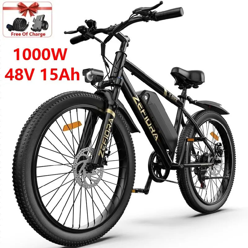 Zefiora M10 Mountain Ebike 48V 1000W Brushless Motor