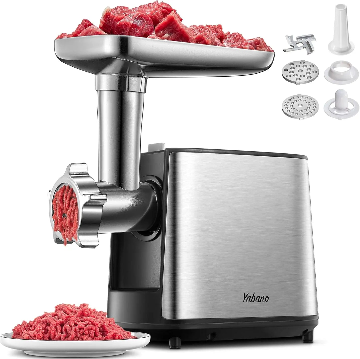 Heavy Duty 3000W Electric Meat Grinder Sausage Stuffer Kubbe Kit