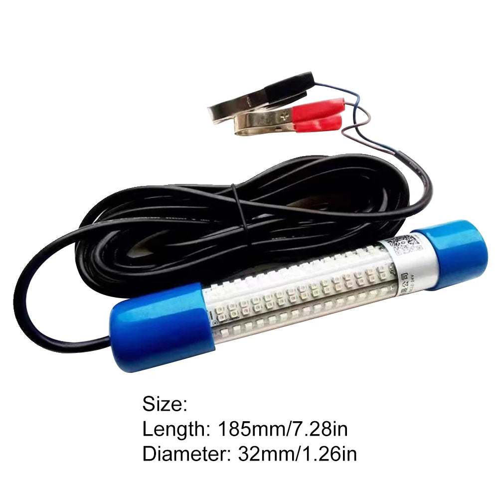 Deemount Submersible Fishing Light 50W Waterproof Bait Finder Lamp 12-24V