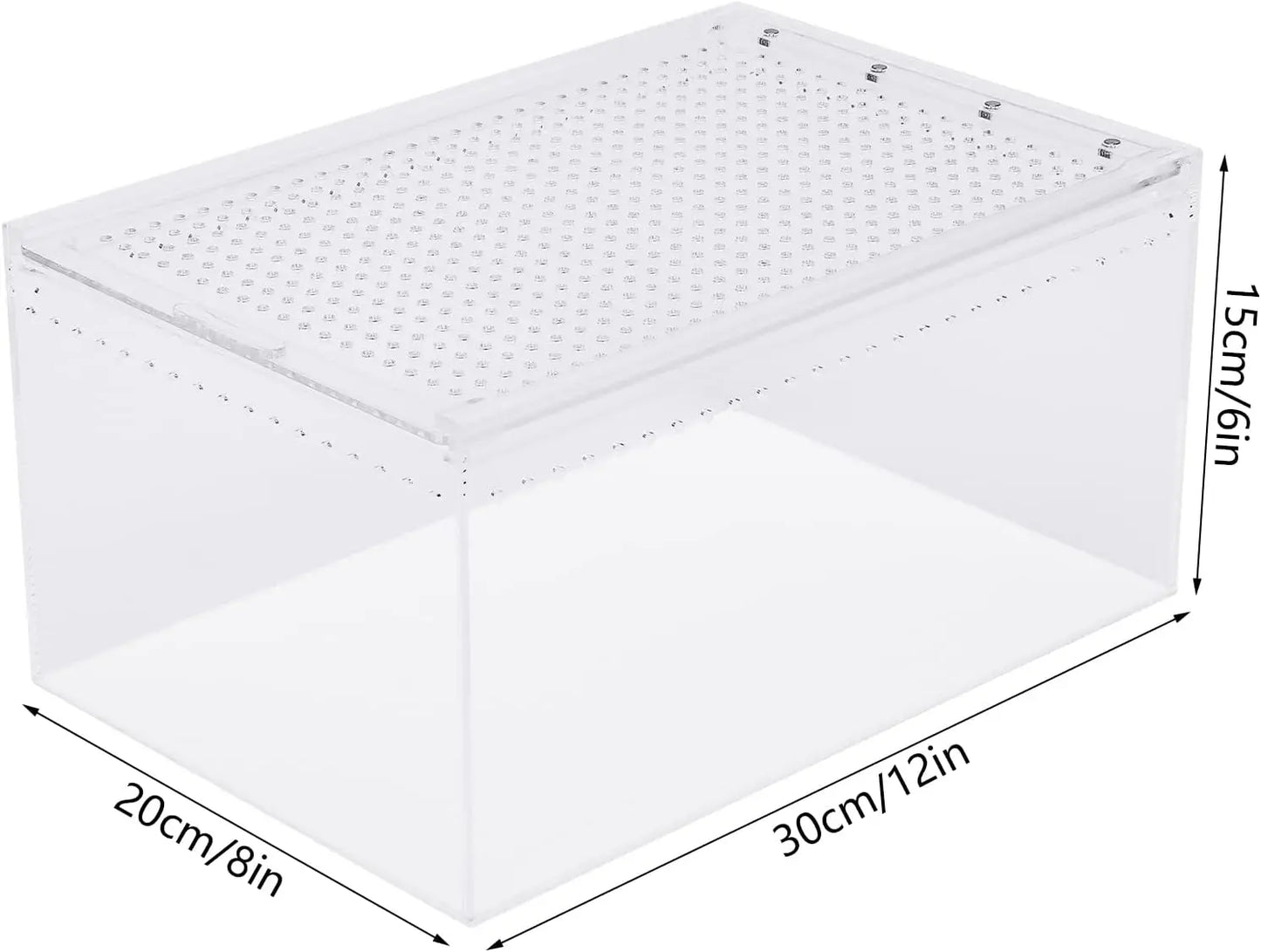 Magnetic Acrylic Large Enclosure 2.5 Gallon Reptile Breeding Box