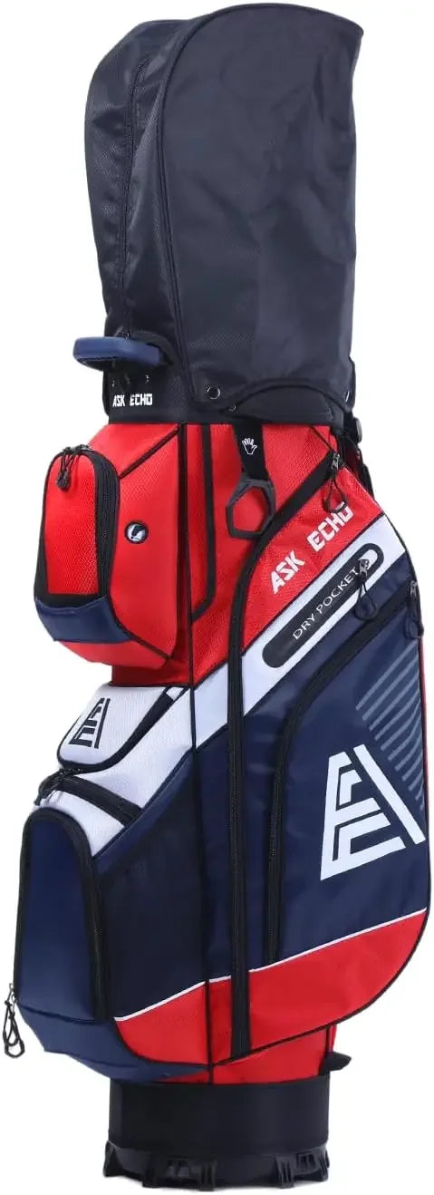 JIYU 14-Way T-Lock Golf Cart Bag With Handles Rain Cover