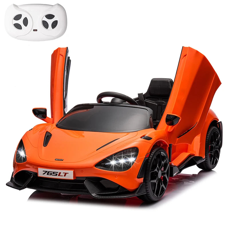Mukidy 12V Licensed McLaren 765LT Ride on Toy for Kids