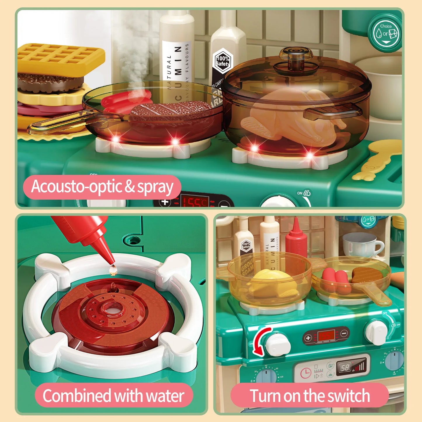 Jovow Kitchen Toys Set Unisex Ages 3 To 6 Assembly