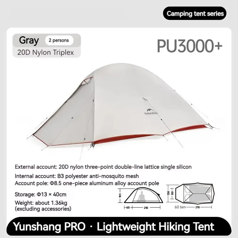 Cloud Up Pro Two Person Ultralight Trekking Tent Outdoor Travel