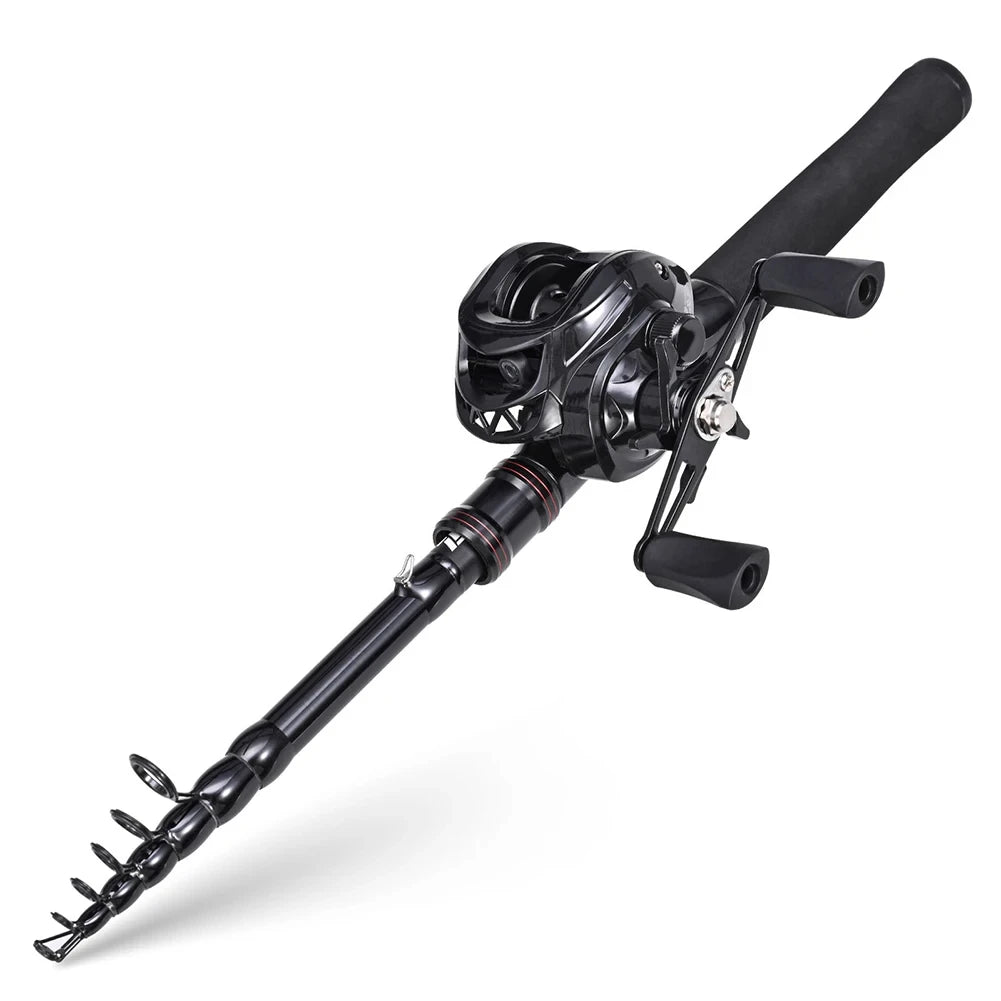 SHIQIAN Telescopic Carbon Fishing Rod With High Strength Line