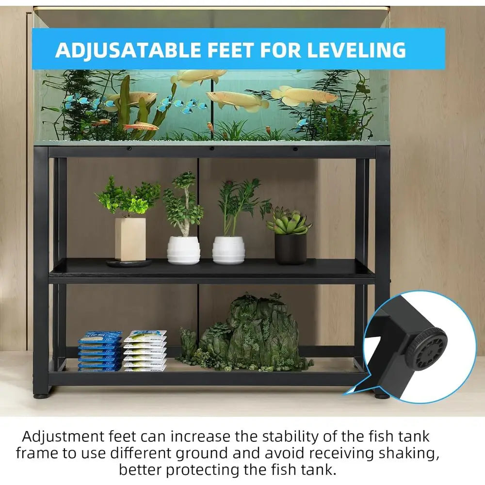 Heavy Duty Stainless Steel Two Tier Fish Tank Stand Aquariums
