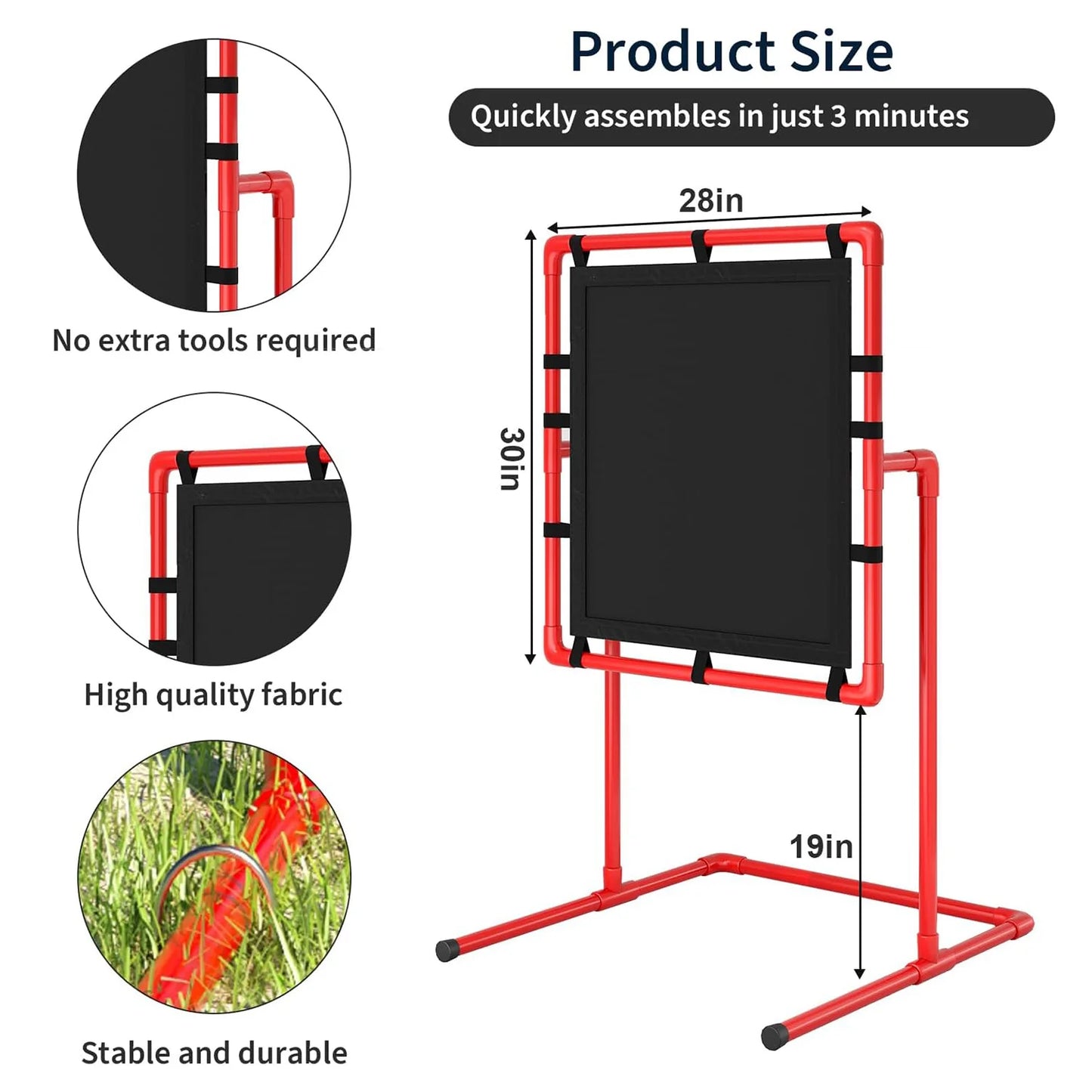 HiMISS Baseball Strike Zone Training Target for Plastic Balls