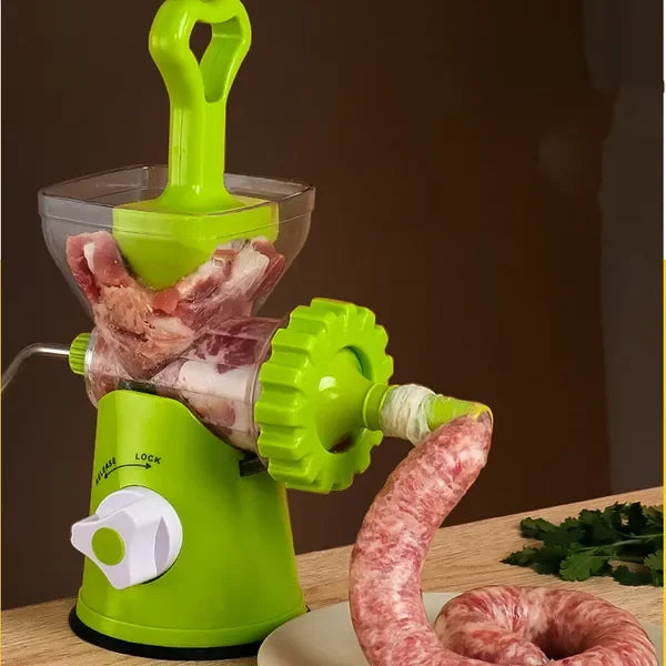 Manual Meat Grinder Hand Crank With Suction Base For Kitchen