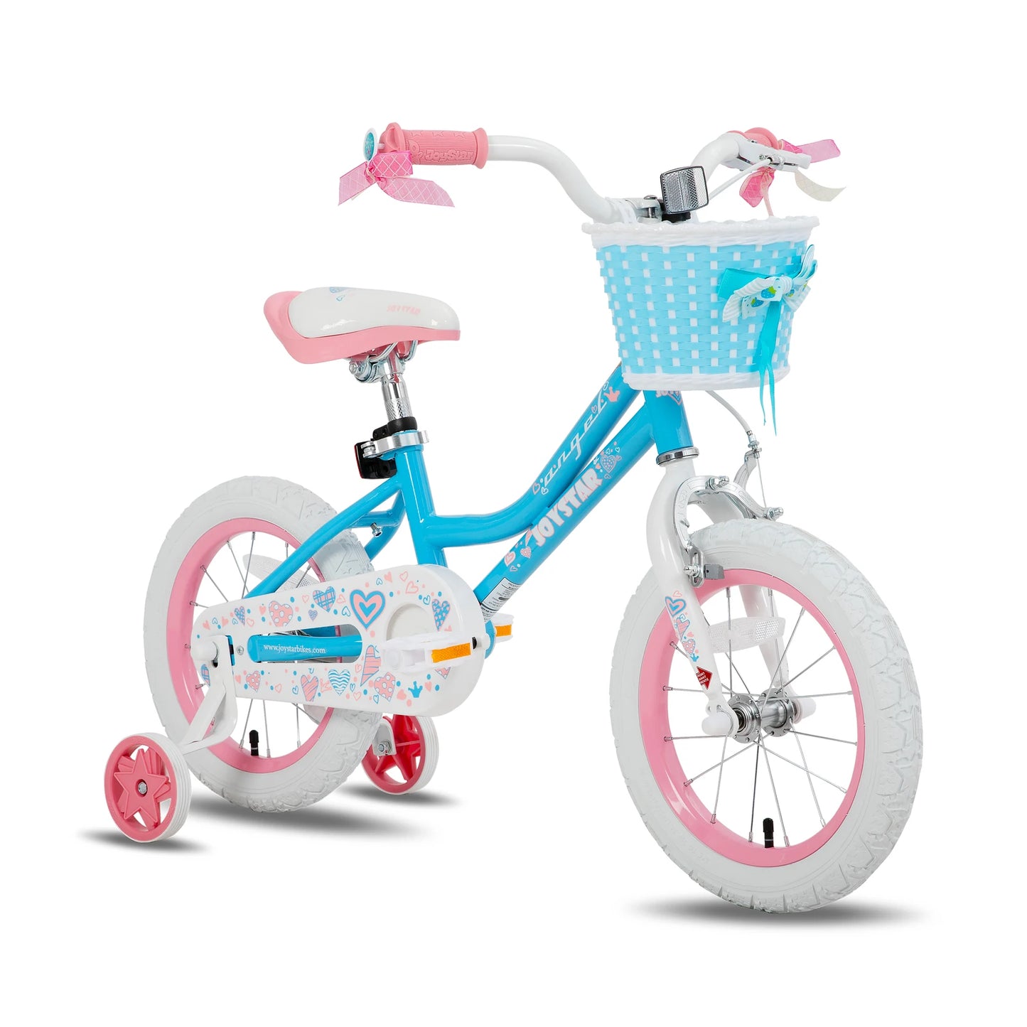 Joystar Kids Bike With Basket And Training Wheels For Beginners