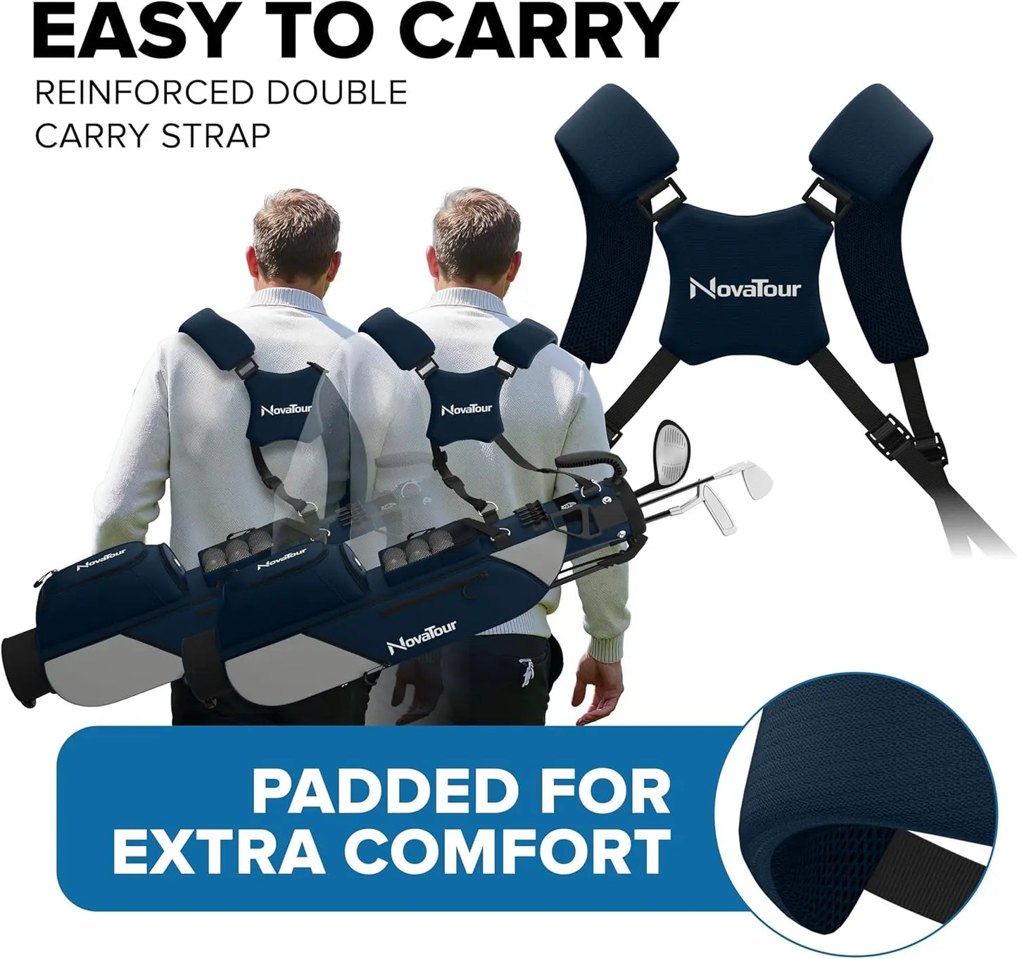 Ultra Lightweight Par 3 Golf Bag With Double Strap Pockets