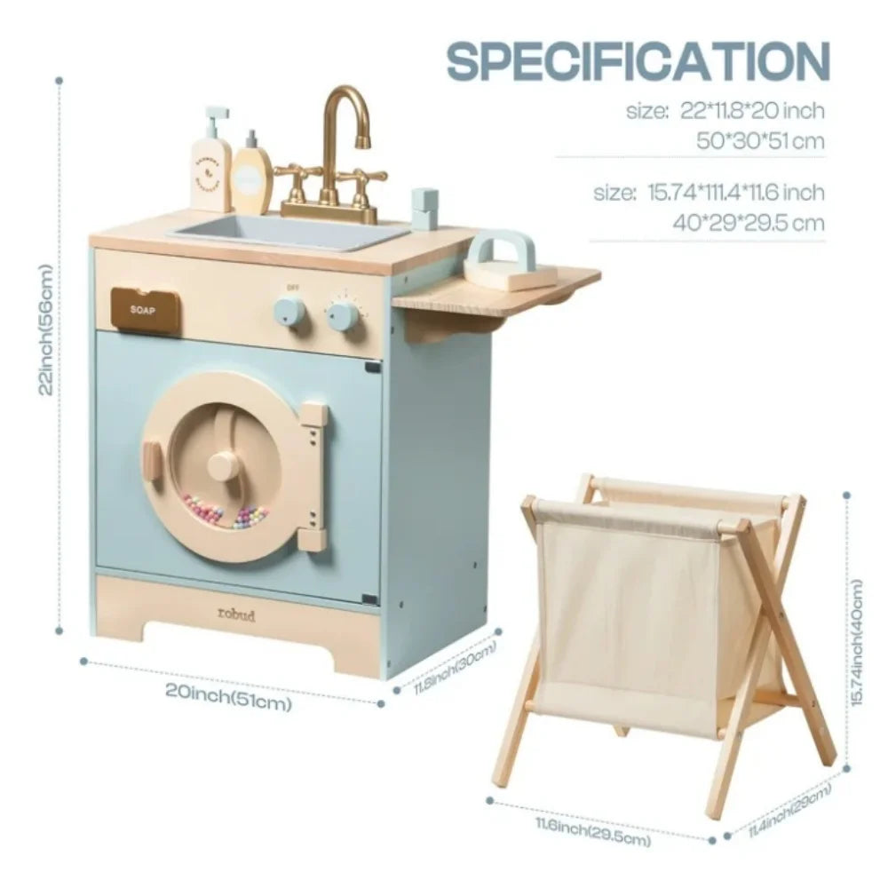 Rolife Robud Kitchen Washer Playset For Kids Ages 3 Up