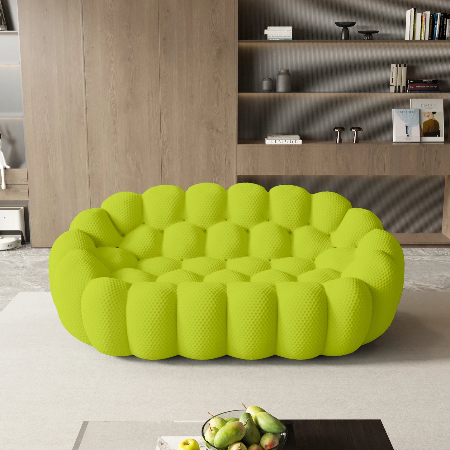 Sdorens Modern Curved Boneless Sofa Loveseat For Living Room