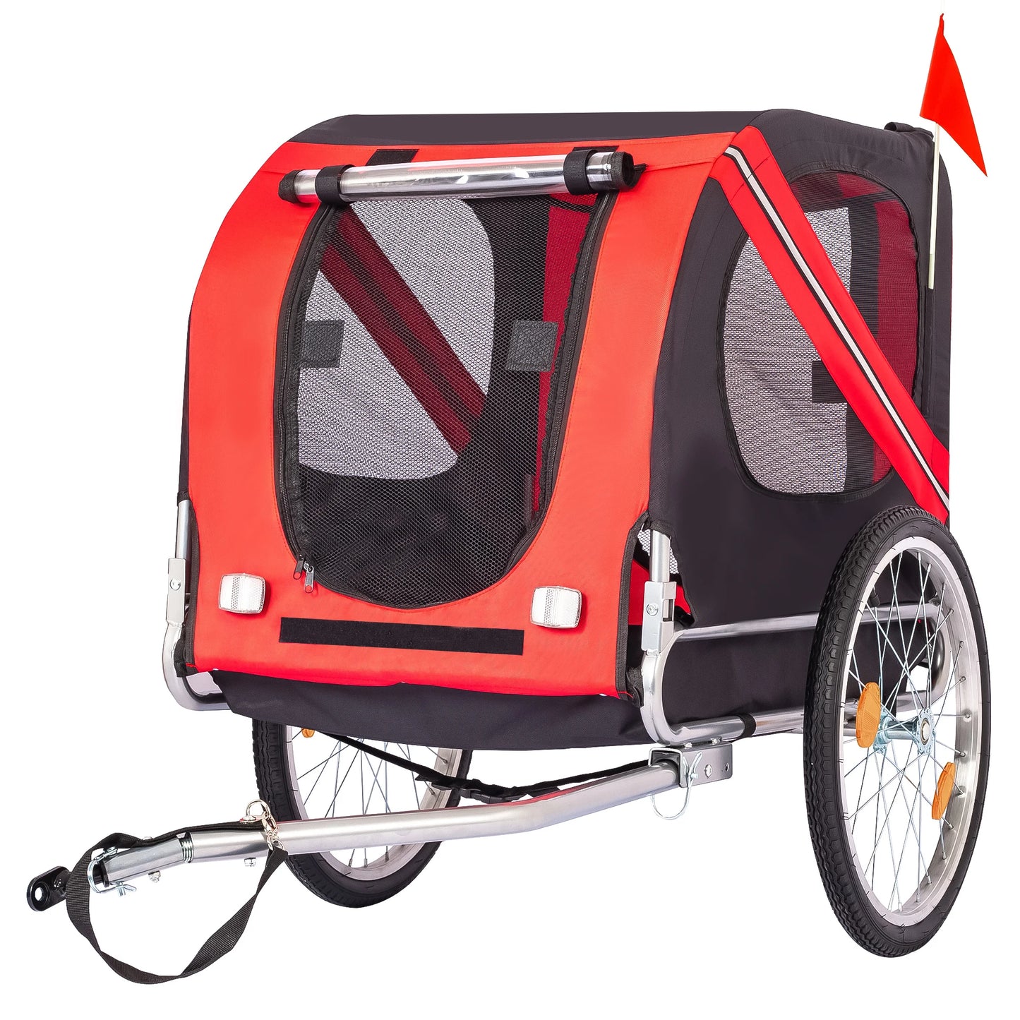 HiMISS Steel Dog Bike Trailer Folding Universal Pet Cart