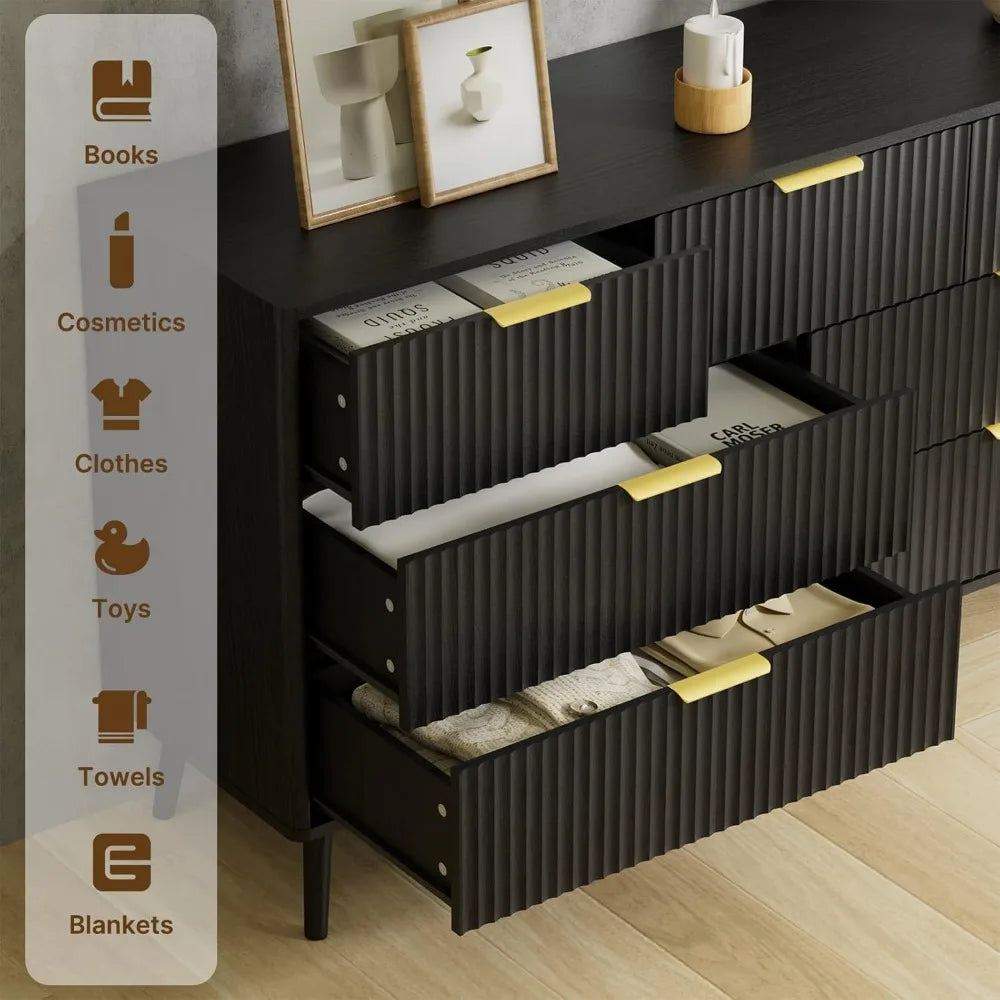 MKDK Modern Bedroom Furniture Set Dresser And Nightstand