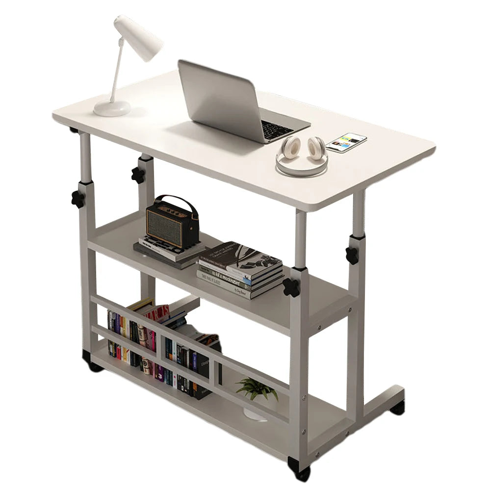 APWIKOGER Multi Layer Standing Desk Height Adjustable Wooden Computer Desk
