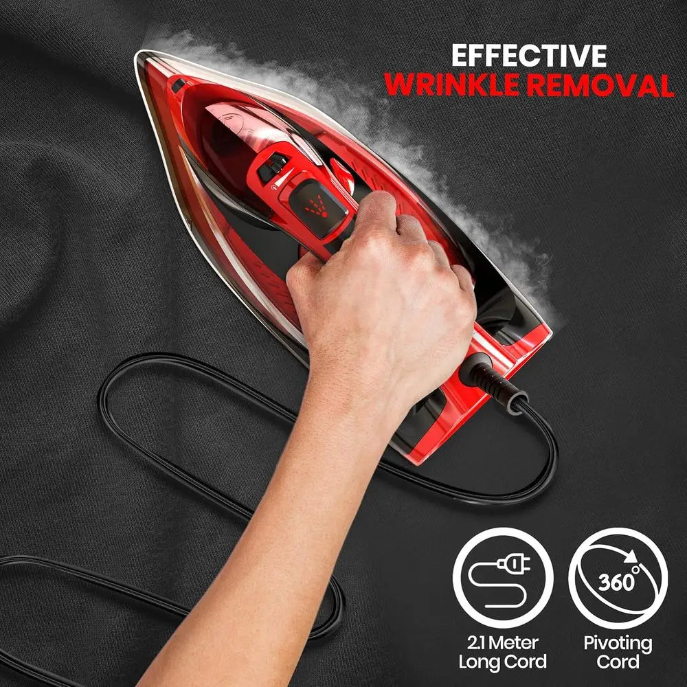 XMSJ 1800W Iron With Auto Off And Adjustable Steam Control