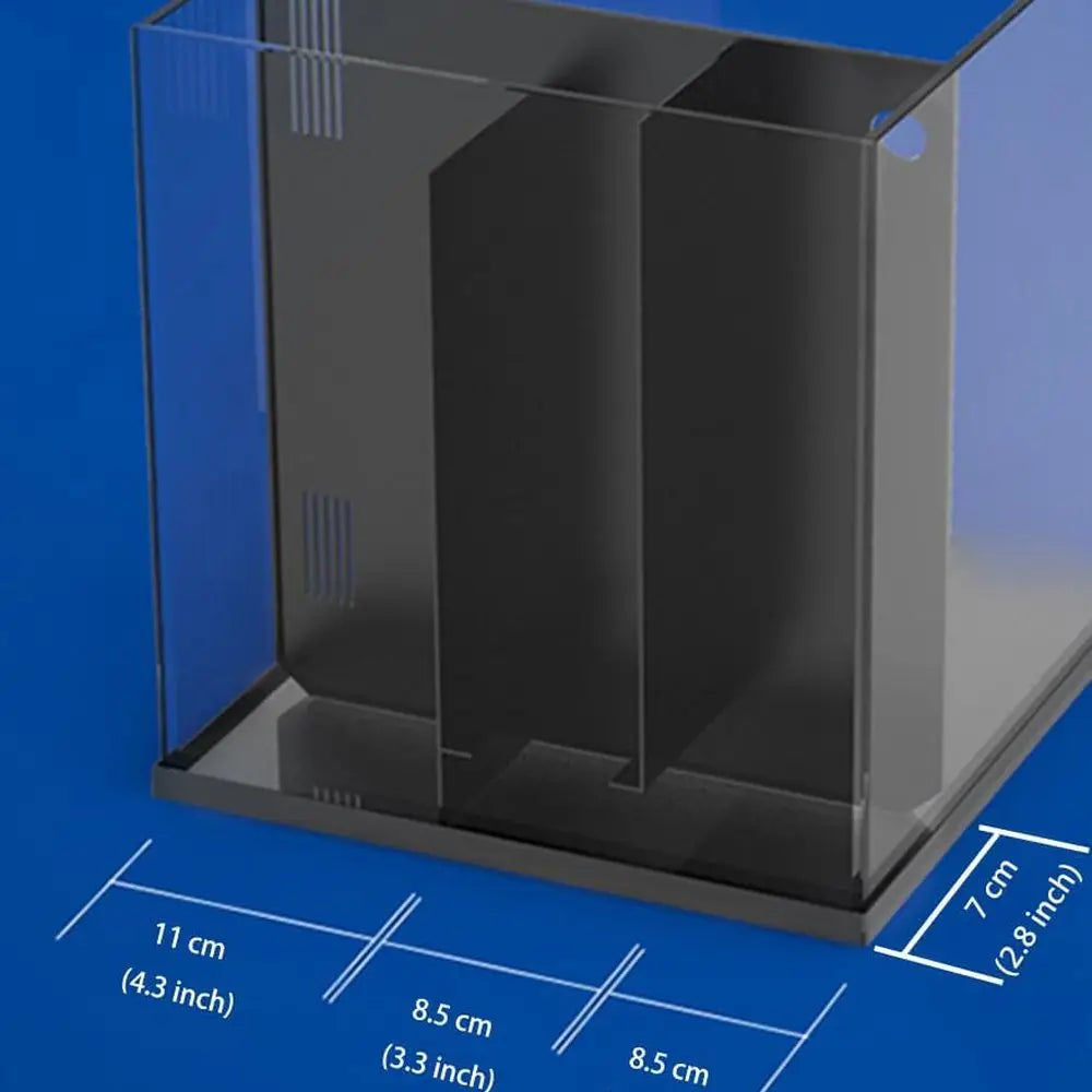 Rimless Saltwater Aquarium With Lid Protein Skimmer LED Light Kit