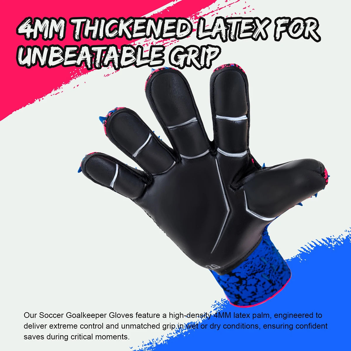 Soccer Goalkeeper Gloves for Kids and Adults with Strong Grips