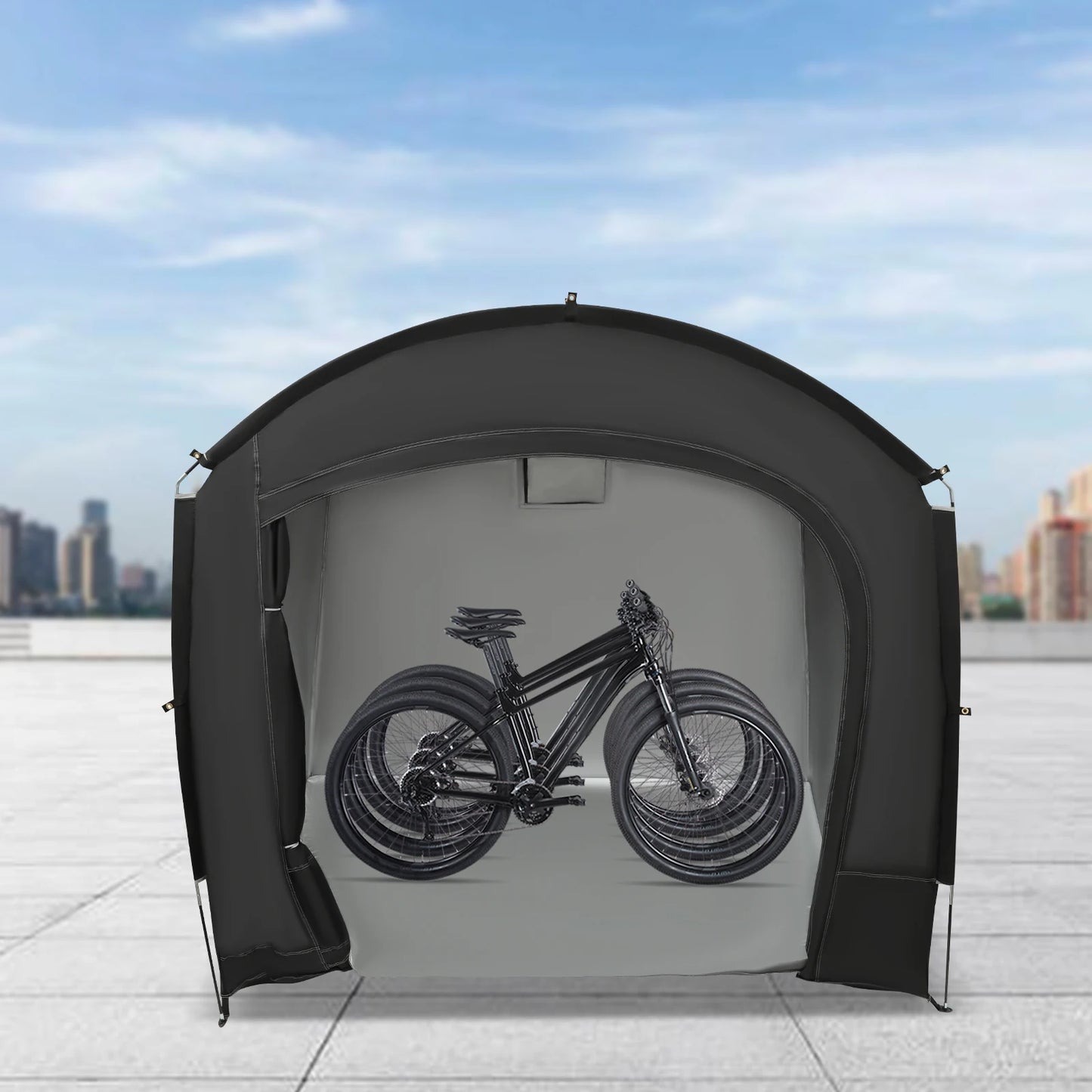 Bike Storage Shed for 1-4 Bikes Portable Waterproof Shelter Tent