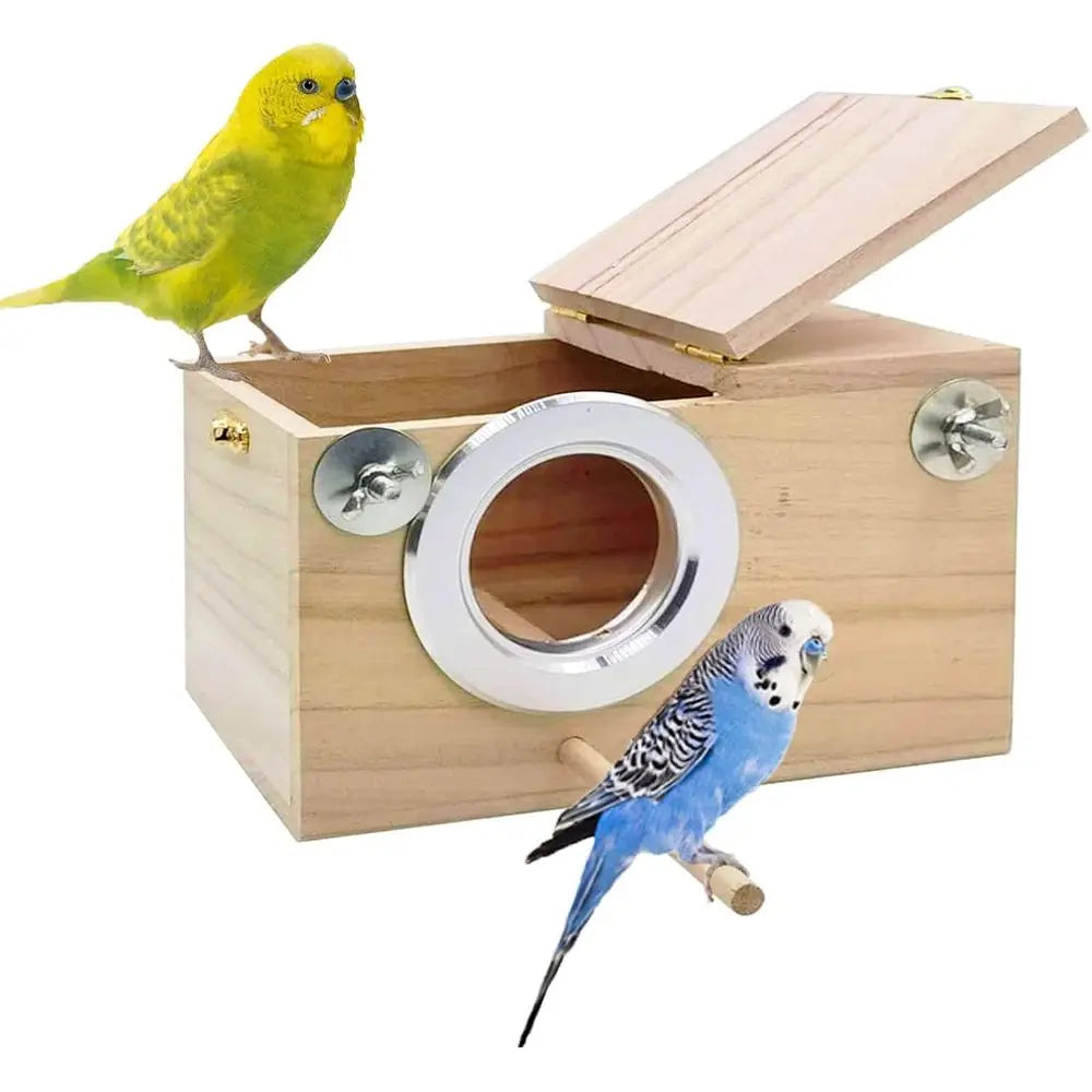 NONEM Parakeet Nest Box For Budgies Cockatiels Parrots Breeding