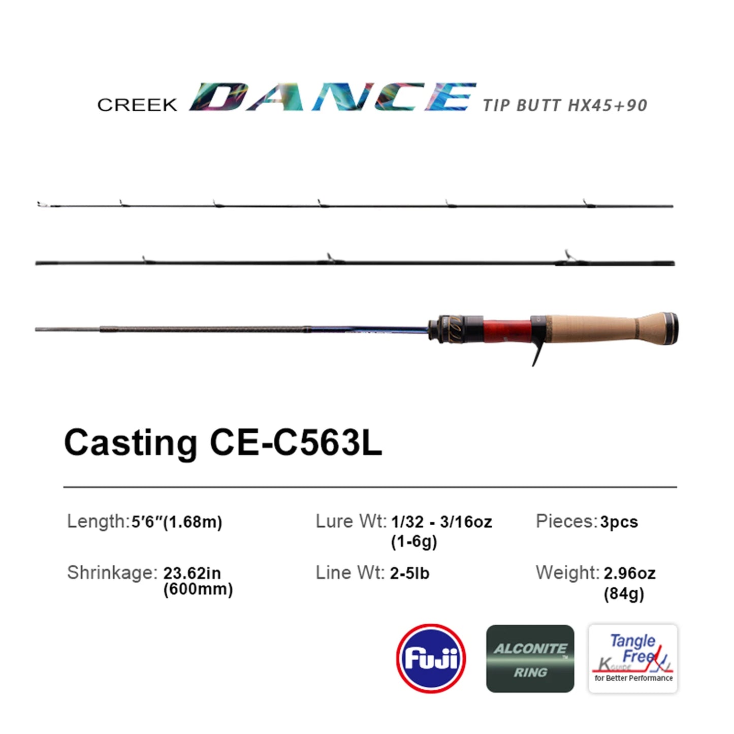 Purelure Creek Dance Trout Rod BFS Casting Ultra Light Travel Spinning