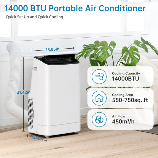 Acekool 14000 BTU Portable Air Conditioner Three In One Unit