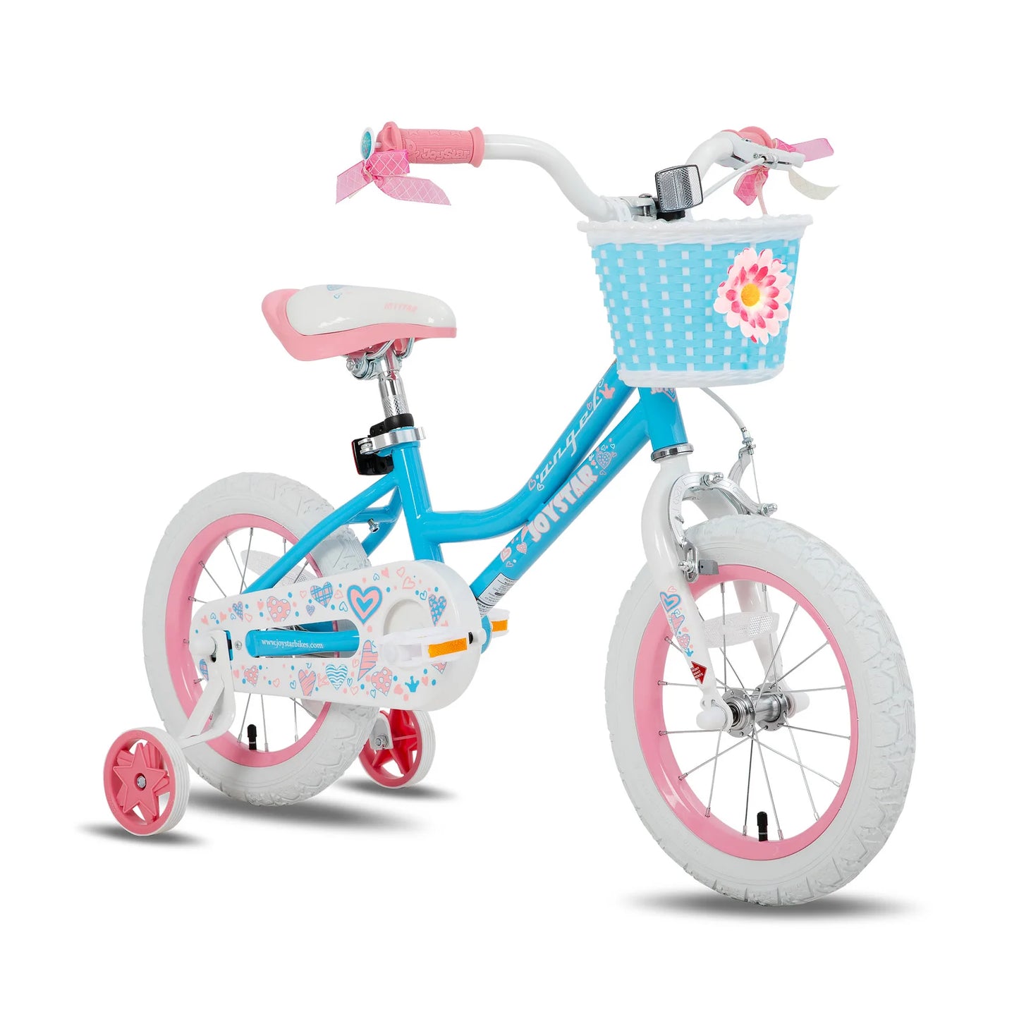 Joystar Kids Bike With Basket And Training Wheels For Beginners