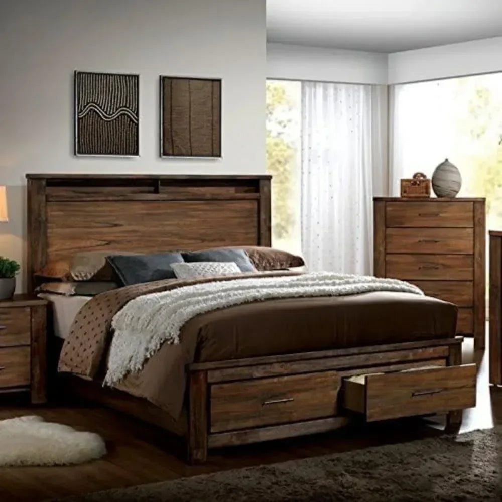 Traditional Oak Six Piece Bedroom Set