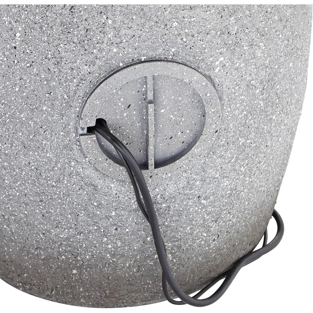 Lamps Plus Zen Modern Indoor Outdoor Floor Fountain With LED