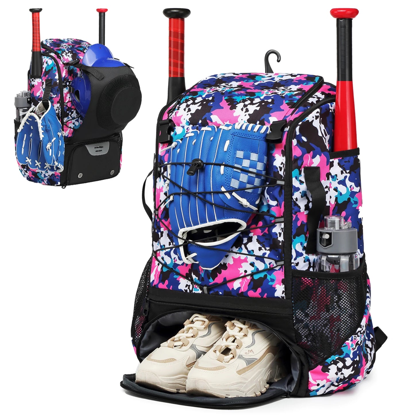 YH GSCN Baseball Equipment Bag With Shoe Compartment Backpack