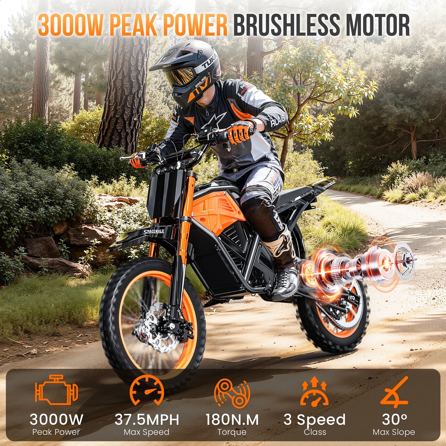 EILLEO SPACEWALK Electric Dirt Bike For Adults And Teens
