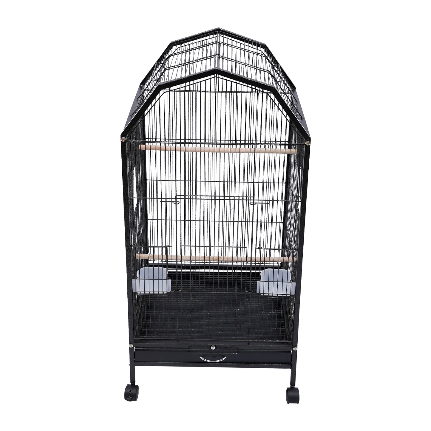 Iron Bird Cage For Parrots Finches Macaws Cockatoos Stand
