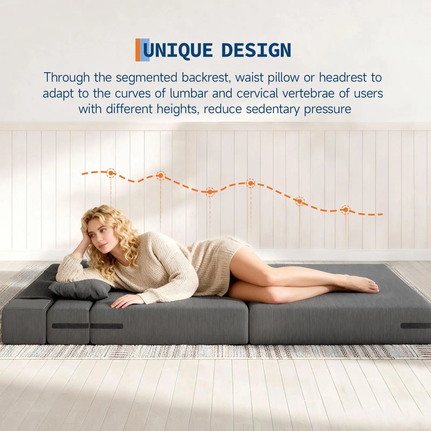 HobbyLane 4-in-1 Folding Sofa Bed Convertible Sleeper