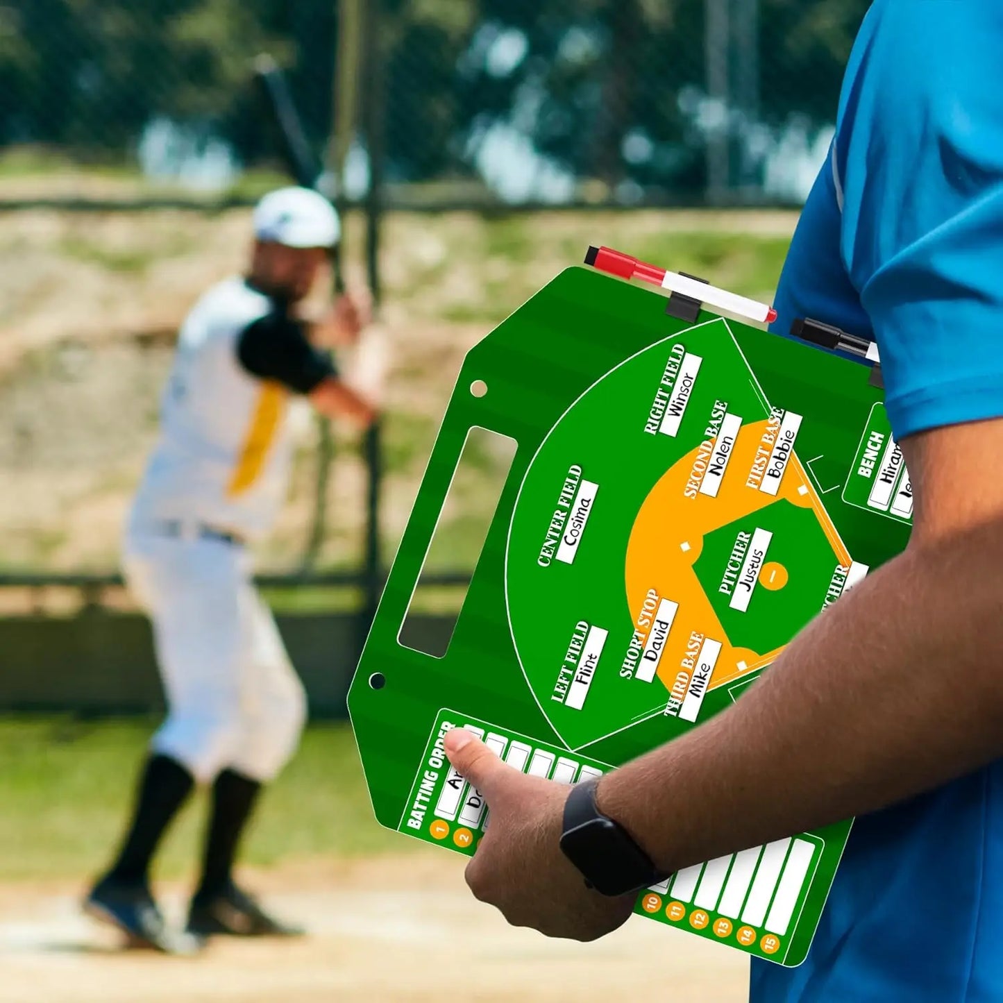 Magnetic Baseball Lineup Board For Dugout Coaches Pro
