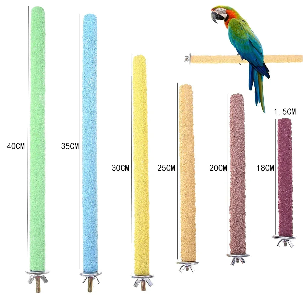 Shunmaii Colorful Beak Grinding Stick Parrot Toy Eco Friendly Reusable
