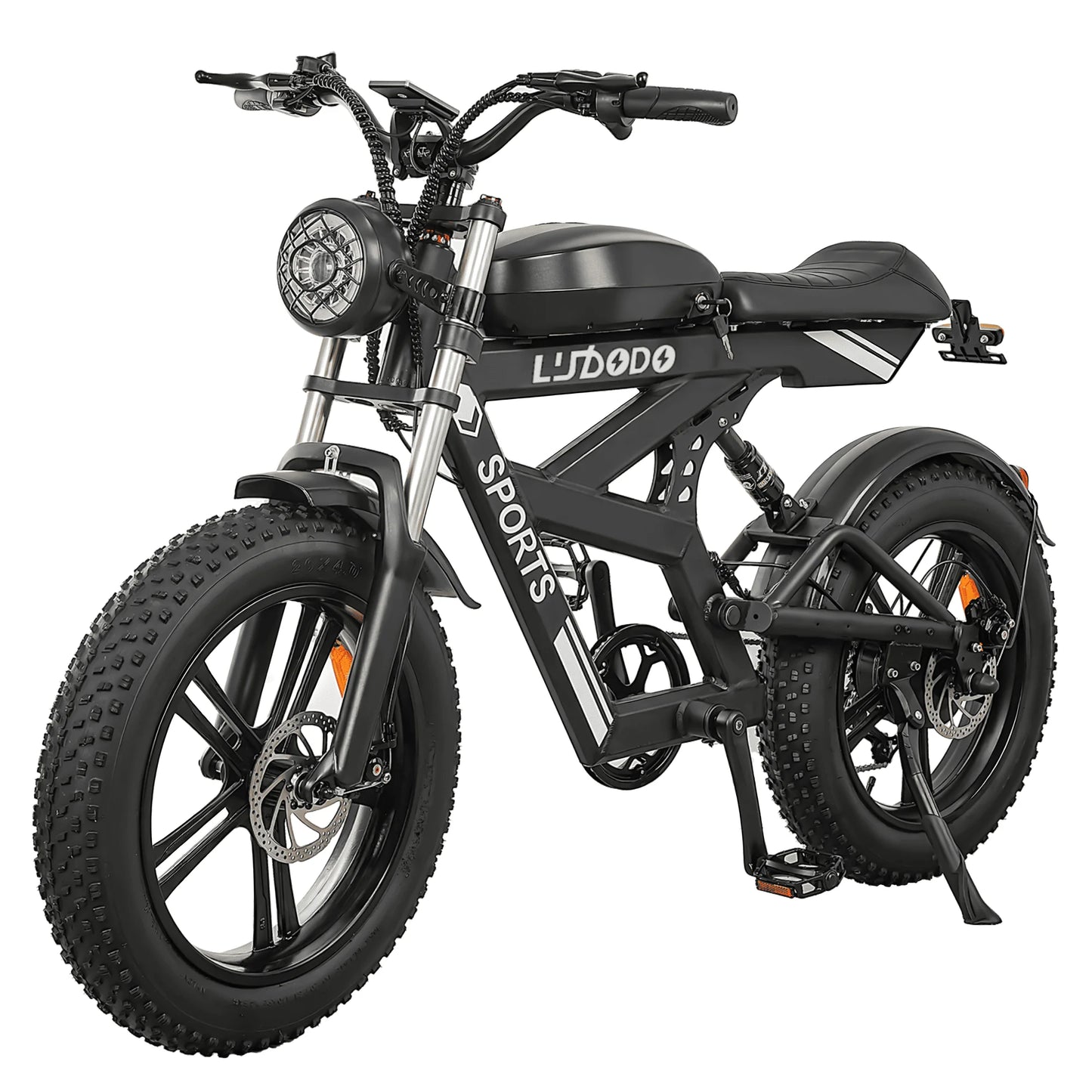 Electric Fat Tire Mountain Bike 1500W 35MPH 48V 816Wh Battery