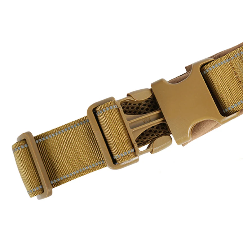Tactical Anti-Pull Dog Harness 1000D Nylon Adjustable With Handle Reflective