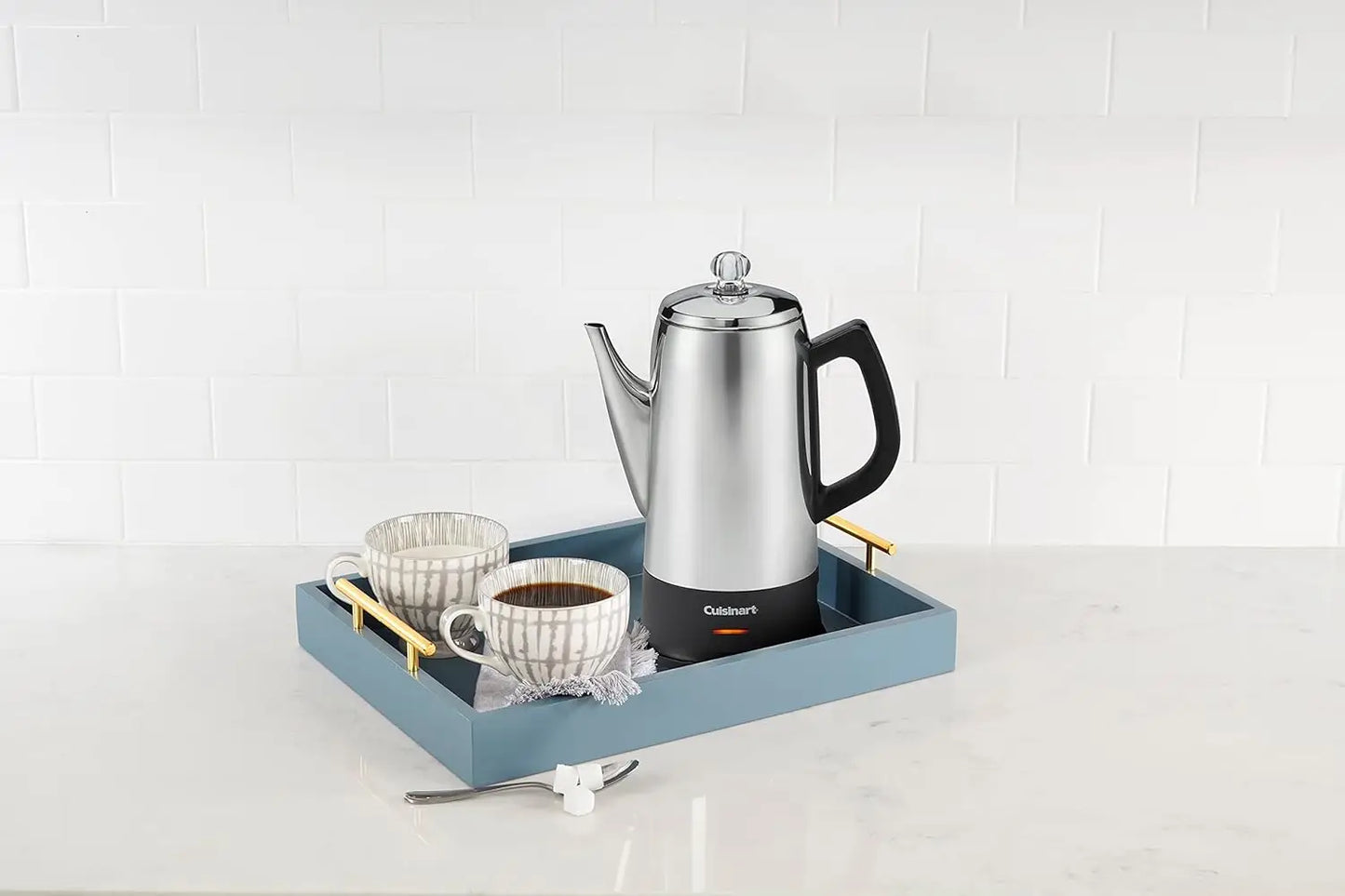 XMSJ Stainless Steel Coffee Percolator with Adjustable Temperature Control