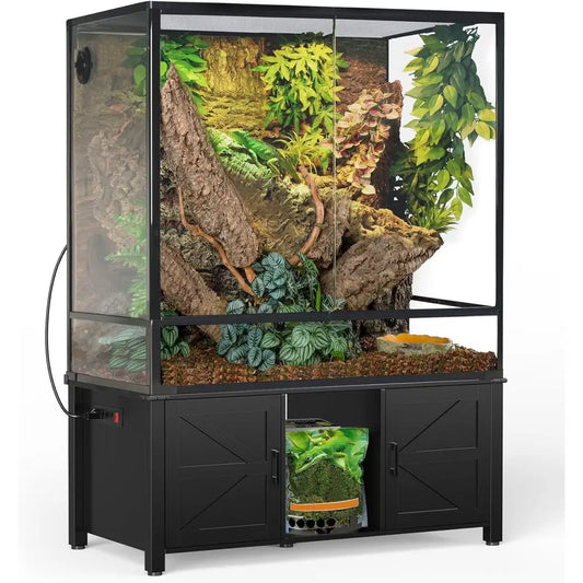 Reptile Tank Stand Furniture Style Cabinet With Storage