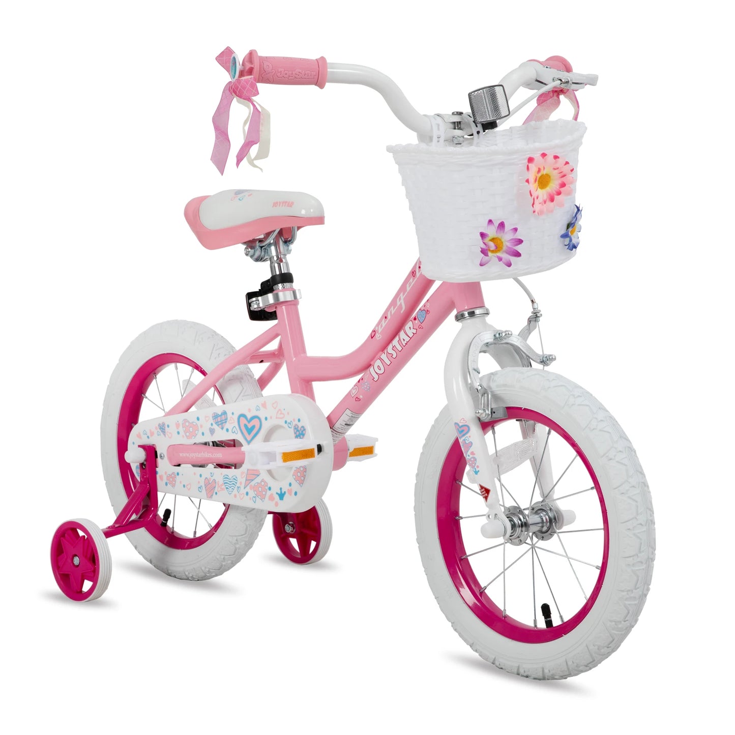 Joystar Kids Bike With Basket And Training Wheels For Beginners